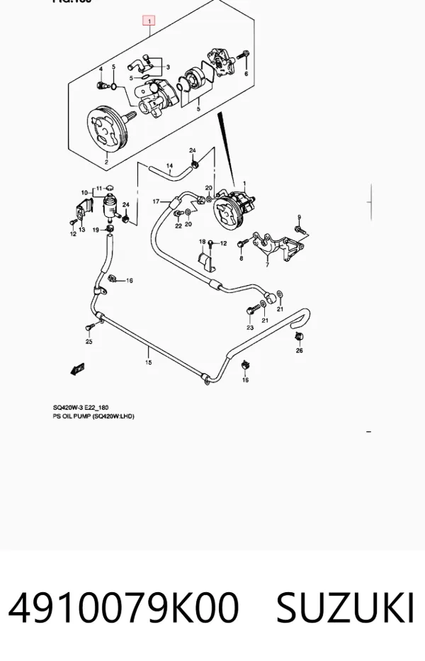 Bomba de dirección 4910079K00 Suzuki