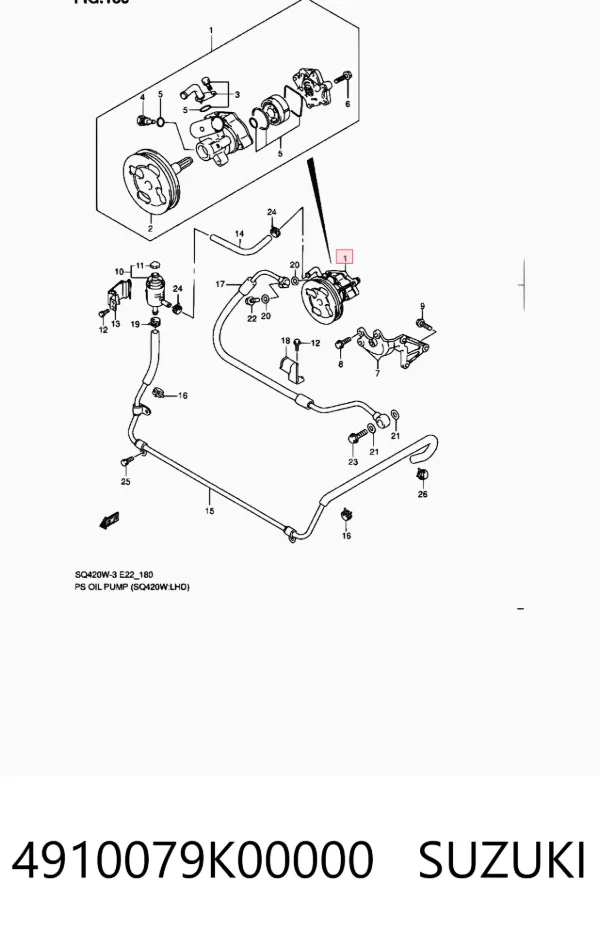 Bomba de dirección 4910079K00000 Suzuki