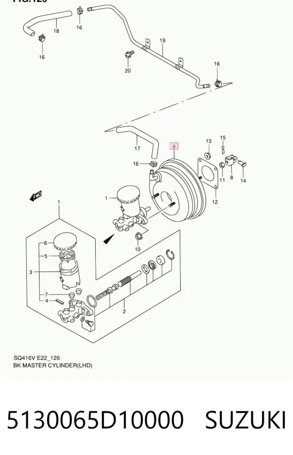 Servofreno 5130065D10000 Suzuki