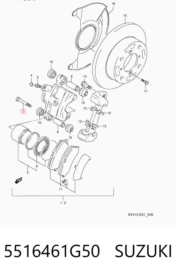  5516461G50 Suzuki