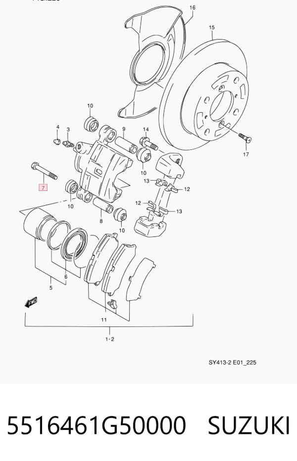  5516461G50000 Suzuki