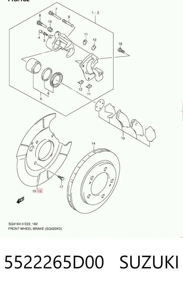  5522265D00 Suzuki