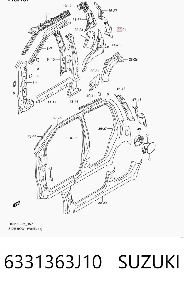  6331363J10 Suzuki