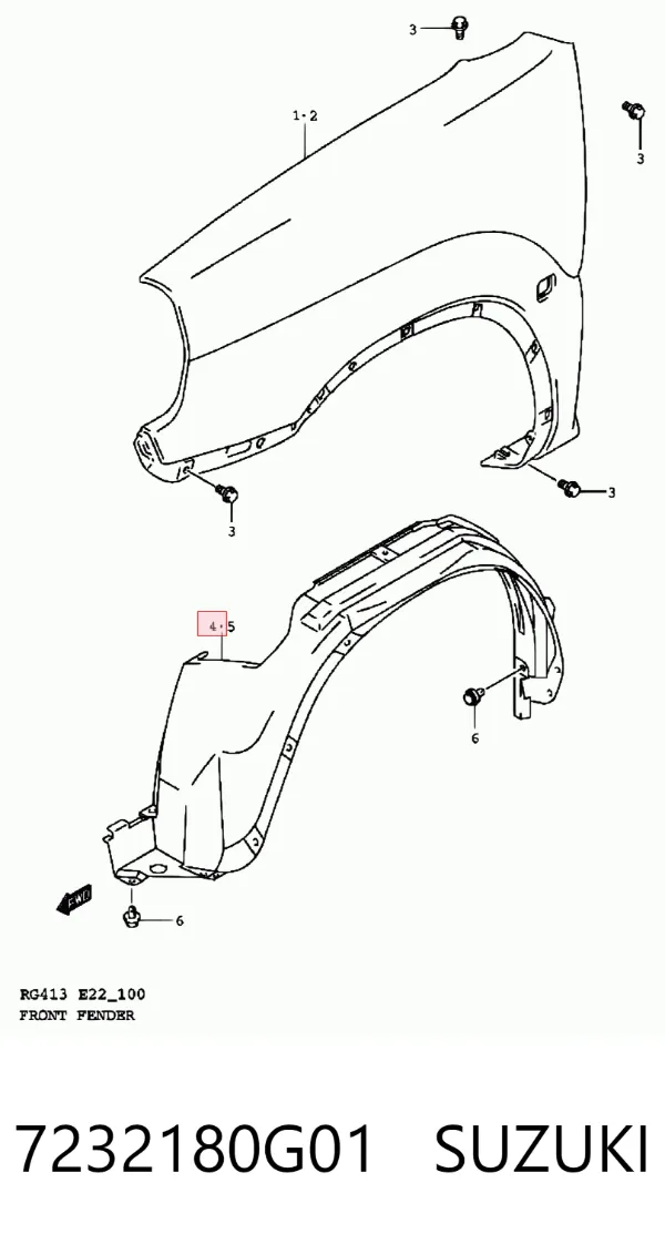 Paso rueda 7232180G01 Suzuki