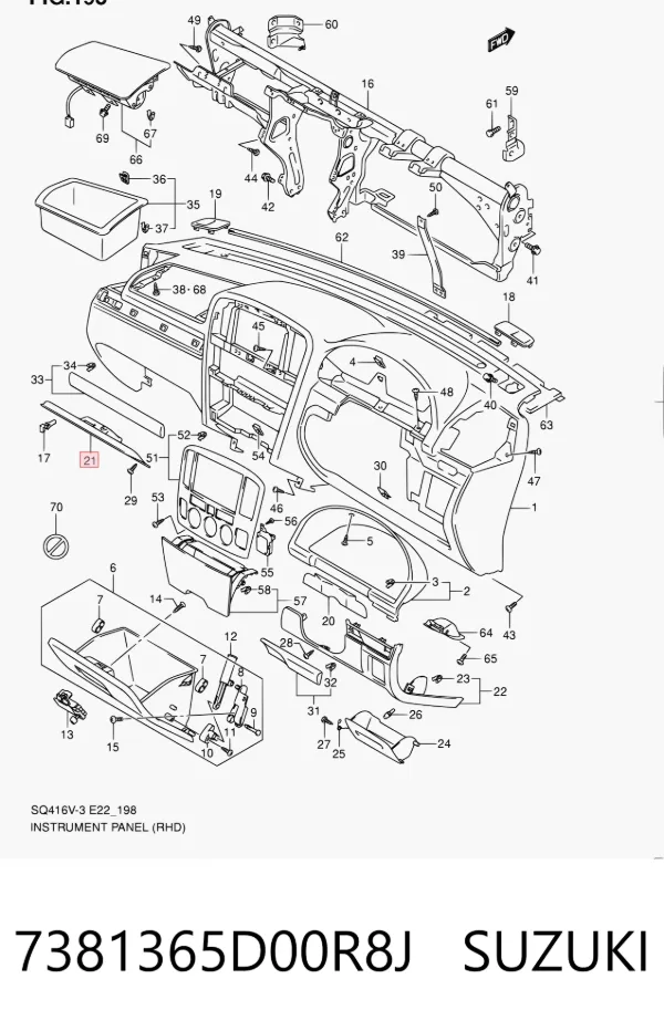  7381365D00R8J Suzuki