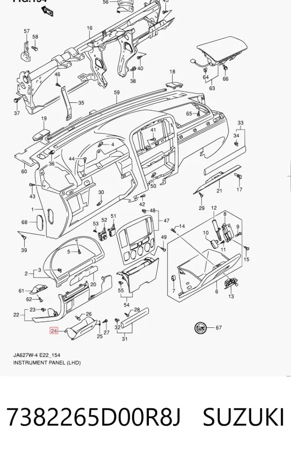  7382265D00R8J Suzuki