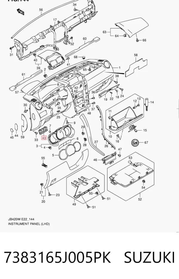  7383165J005PK Suzuki