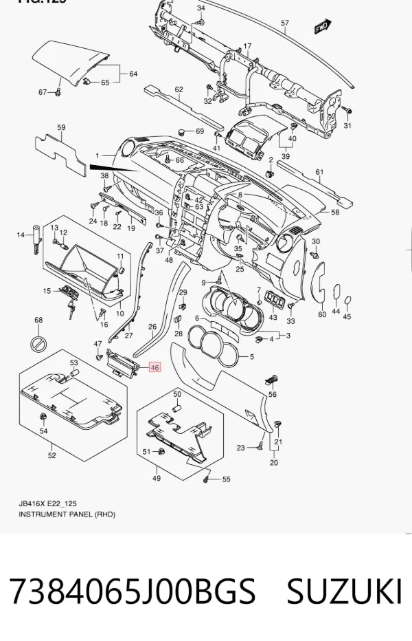  7384065J00BGS Suzuki