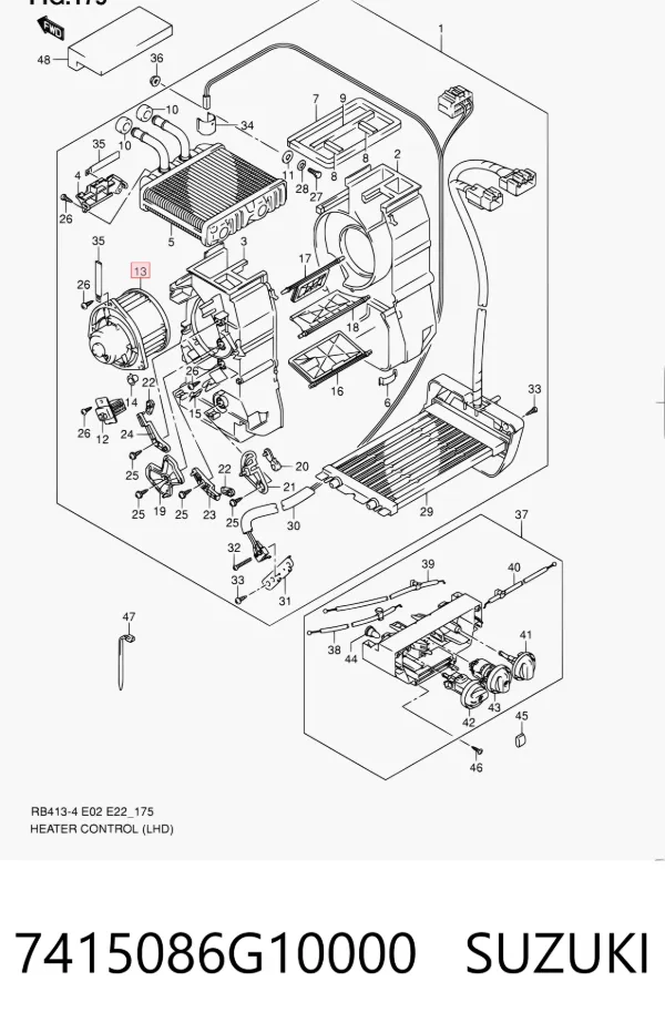 Ventilador habitáculo Suzuki Ignis II