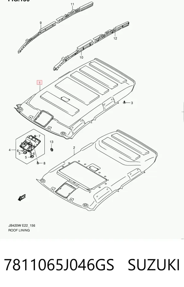 Techo interior Suzuki Grand Vitara JB