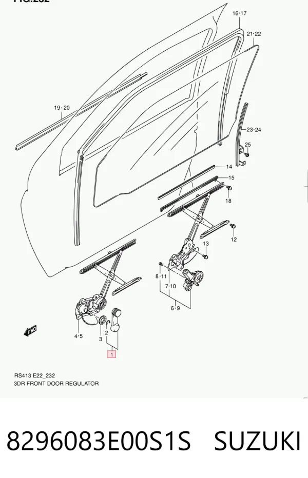  8296083E00S1S Suzuki