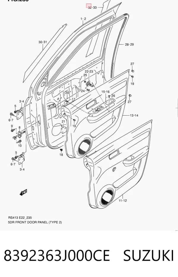  8392363J000CE Suzuki