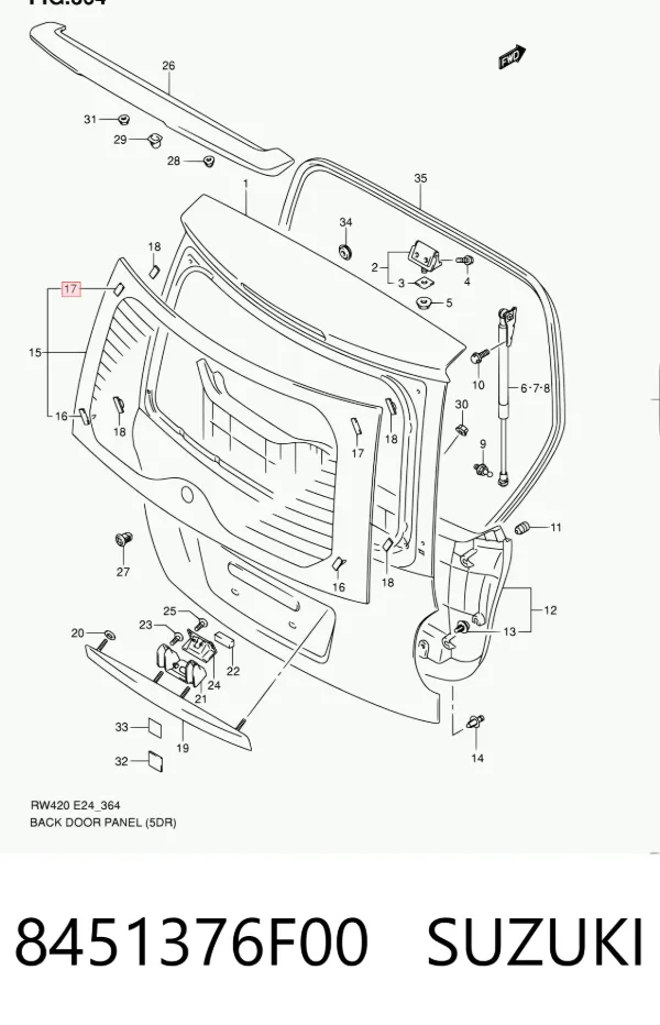  8451376F00 Suzuki
