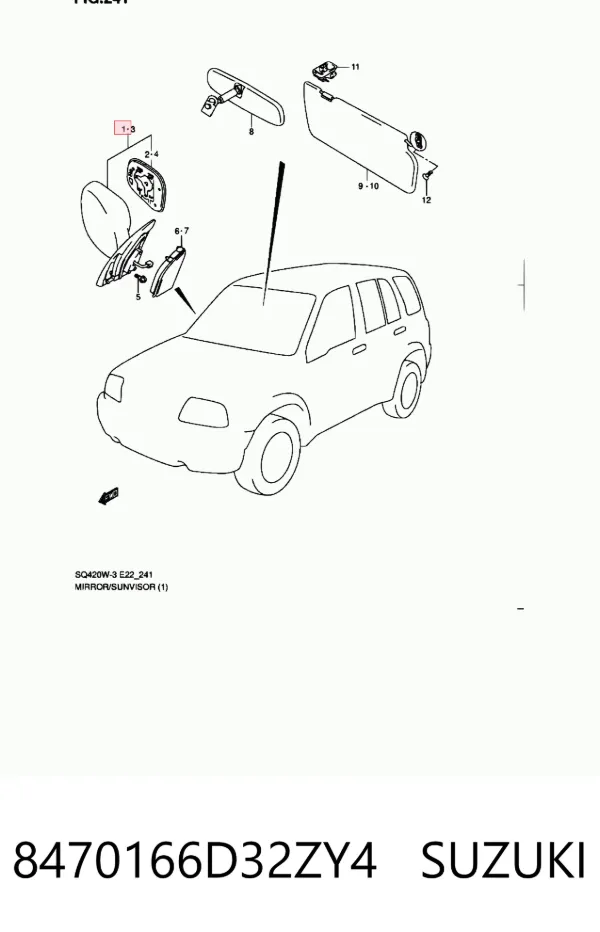  8470166D32ZY4 Suzuki