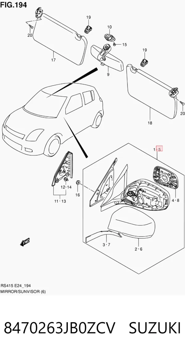  8470263JB0ZCV Suzuki