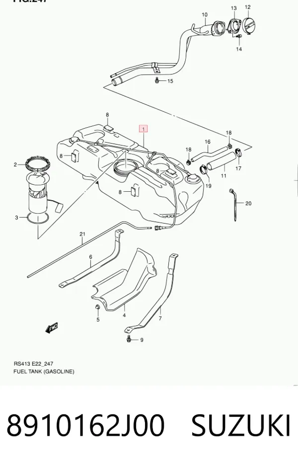 Depósito de gasolina Suzuki Swift III