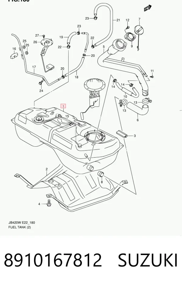 Depósito de gasolina 8910167812 Suzuki