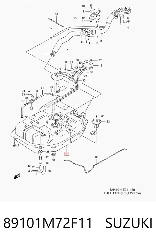 Depósito de gasolina Suzuki Alto III