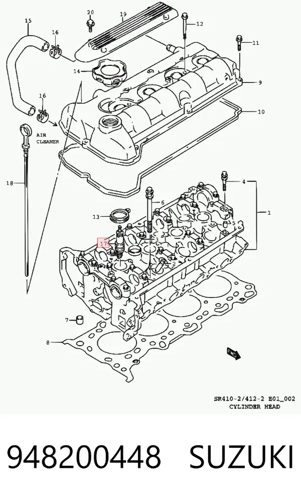 Bujía 948200448 Suzuki