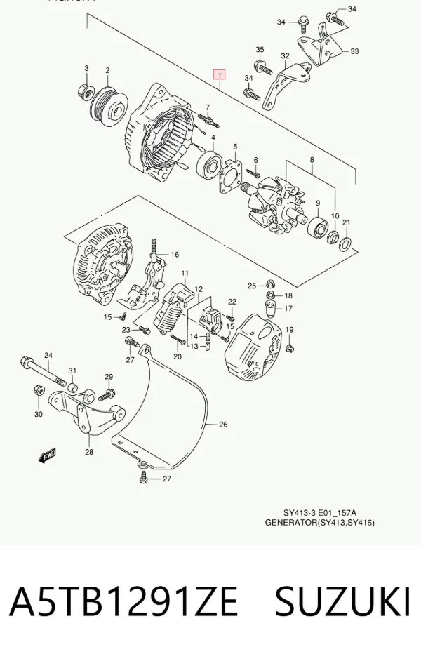 Alternador A5TB1291ZE Suzuki