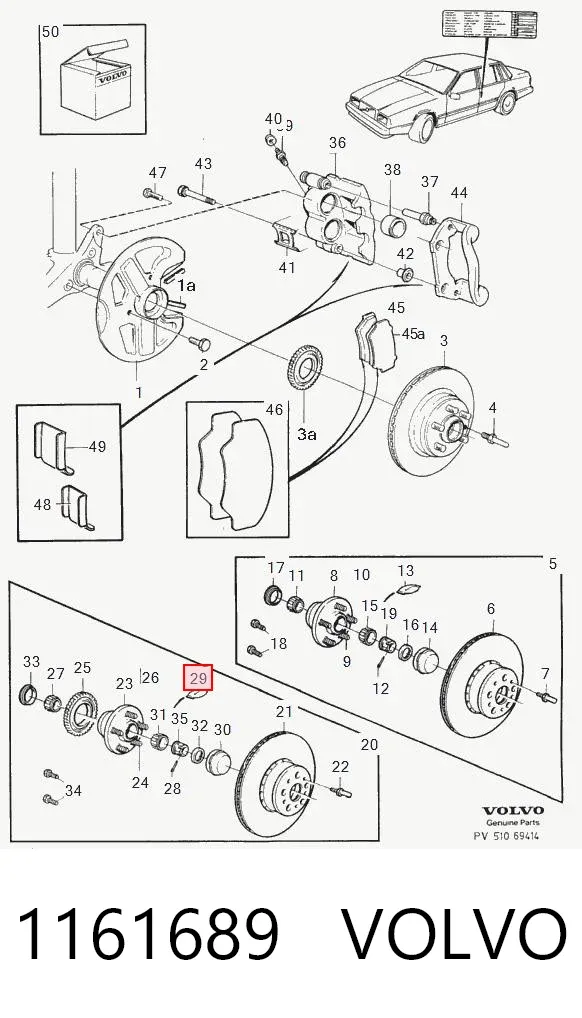 Grasa para rodamientos y juntas homocinéticas 1161689 Volvo