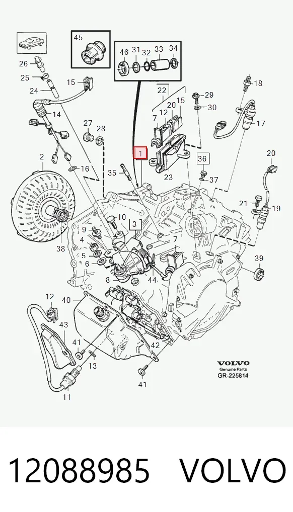 Caja de cambios automática 12088985 Volvo