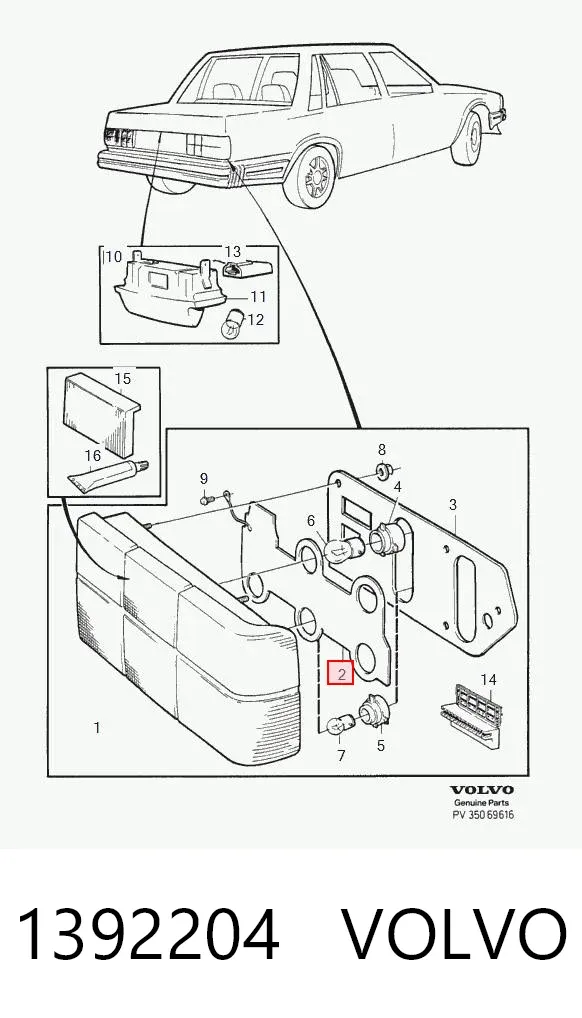 Servo de embrague 1392204 Volvo