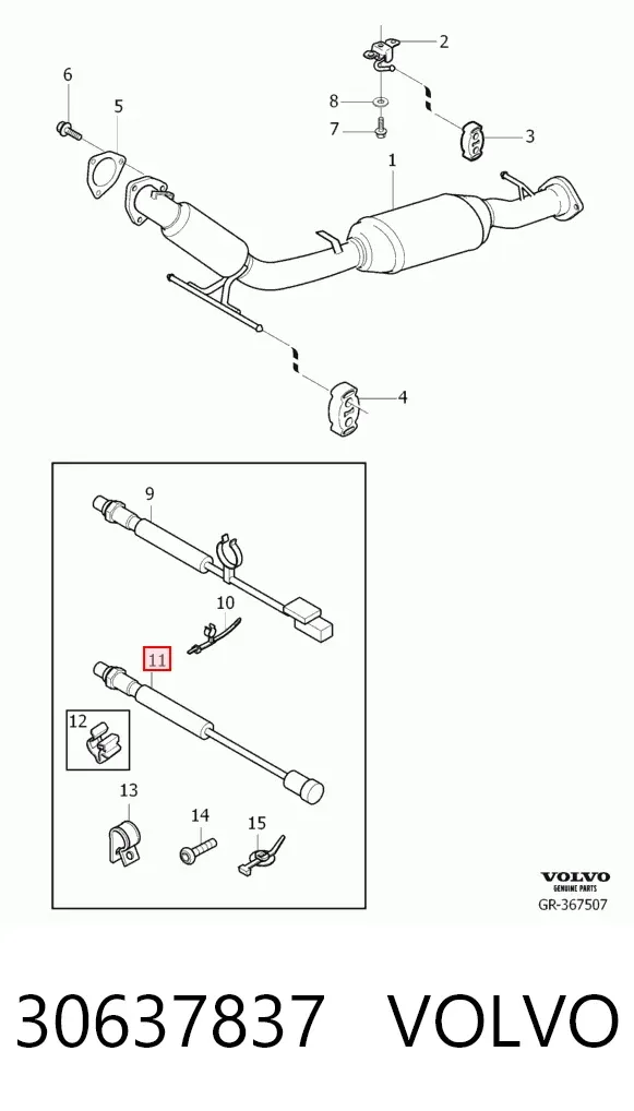 Sonda lambda 30637837 Volvo