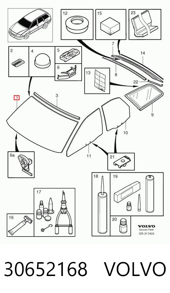 Parabrisas 30652168 Volvo