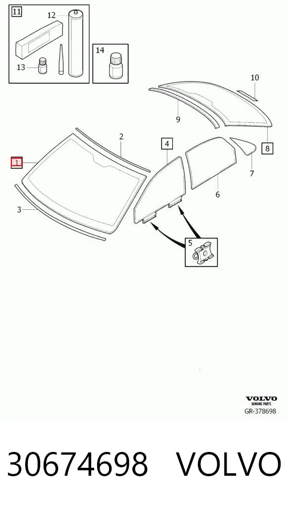 Parabrisas 30674698 Volvo