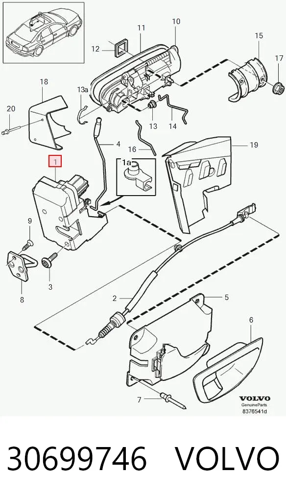 Cerradura 30699746 Volvo