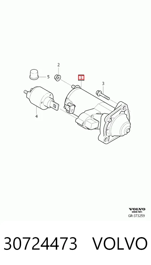 Motor de arranque 30724473 Volvo