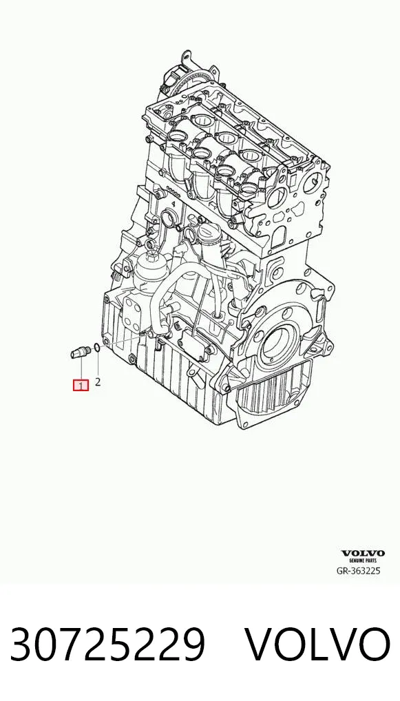 Sensor de presión de aceite 30725229 Volvo
