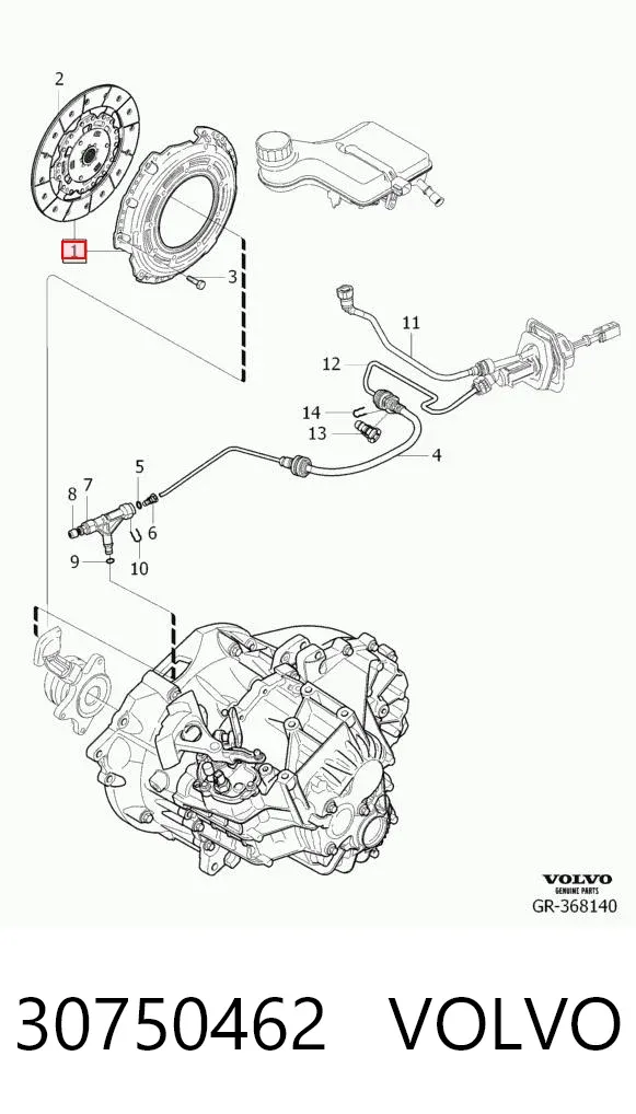 Embrague 30750462 Volvo