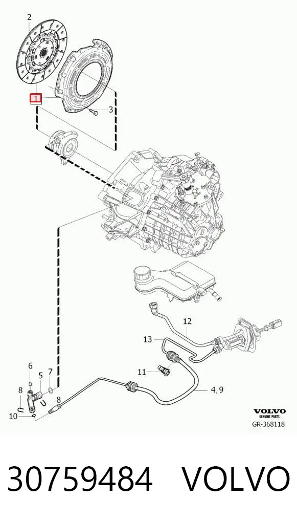 Embrague 30759484 Volvo