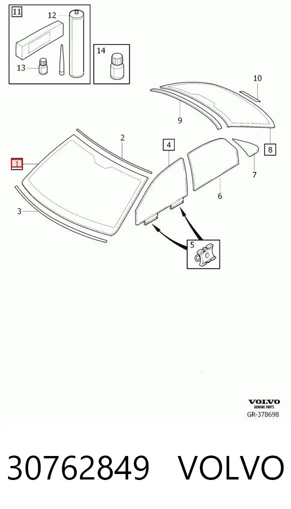 Parabrisas 30762849 Volvo
