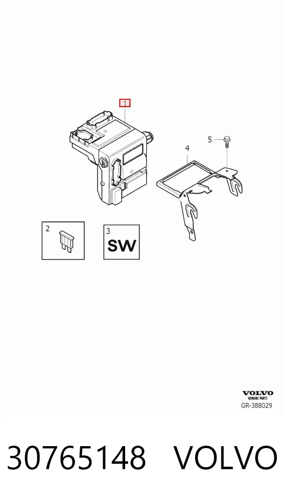Caja de fusibles 30765148 Volvo