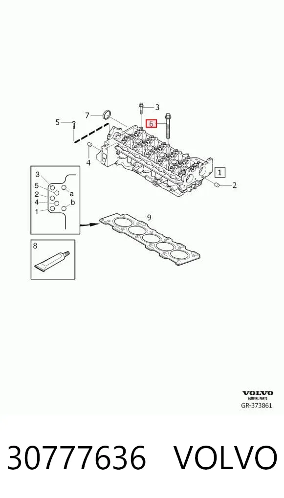 Tornillo culata 30777636 Volvo