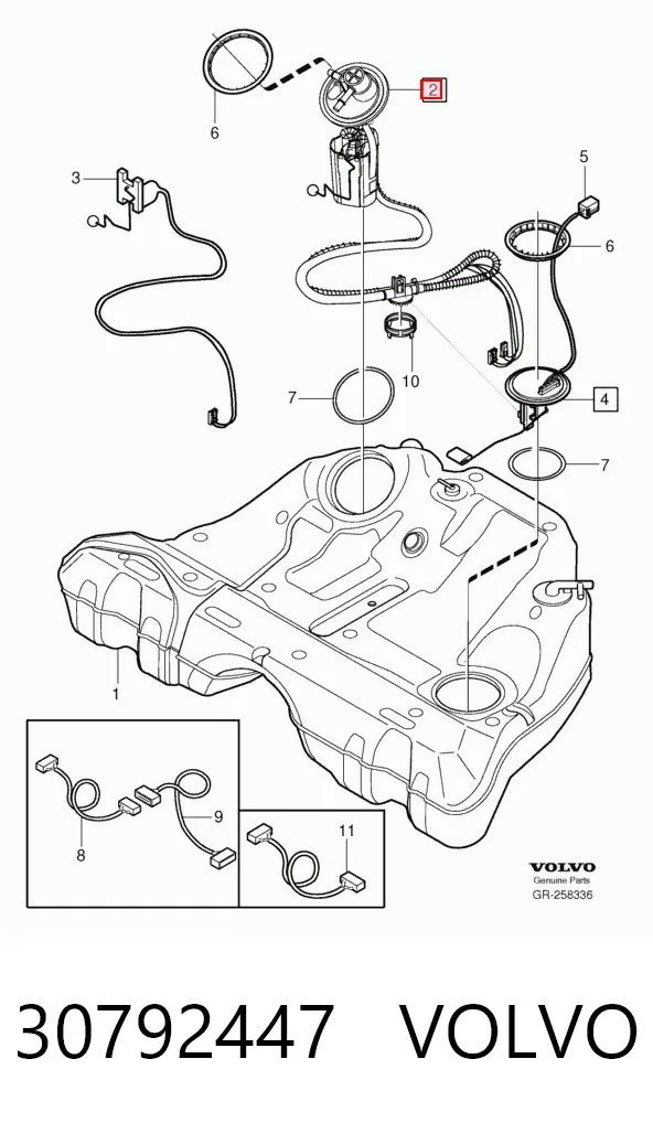 Unidad de alimentación de combustible 30792447 Volvo