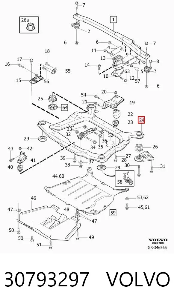 Puente delantero Volvo S60 I