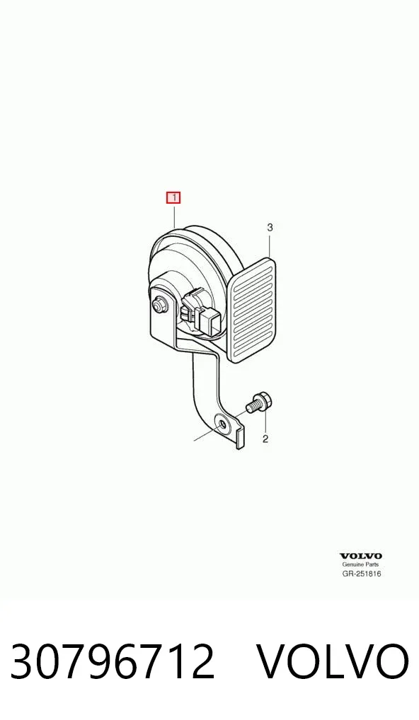Claxon 30796712 Volvo