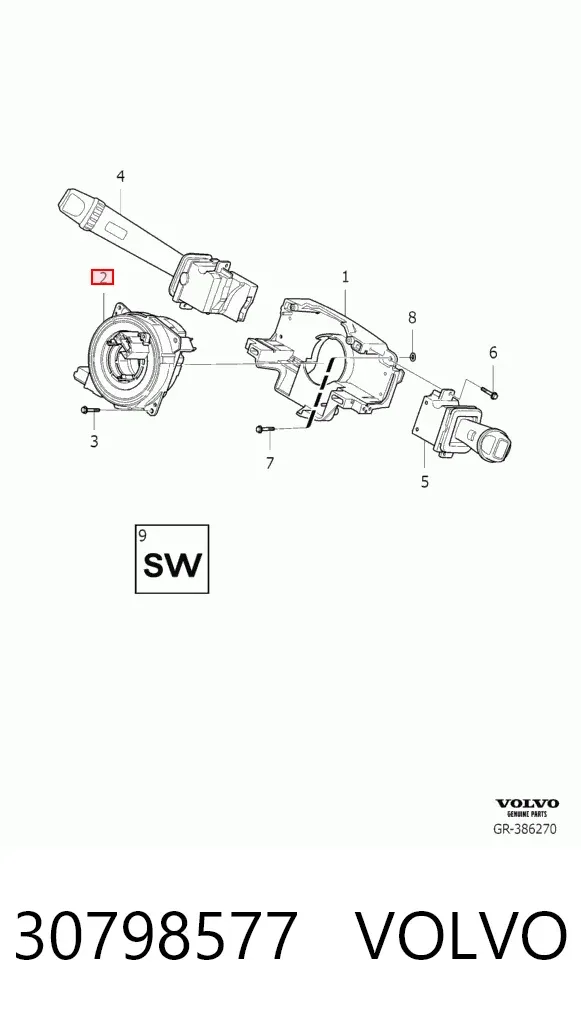 Anillo AIRBAG 30798577 Volvo