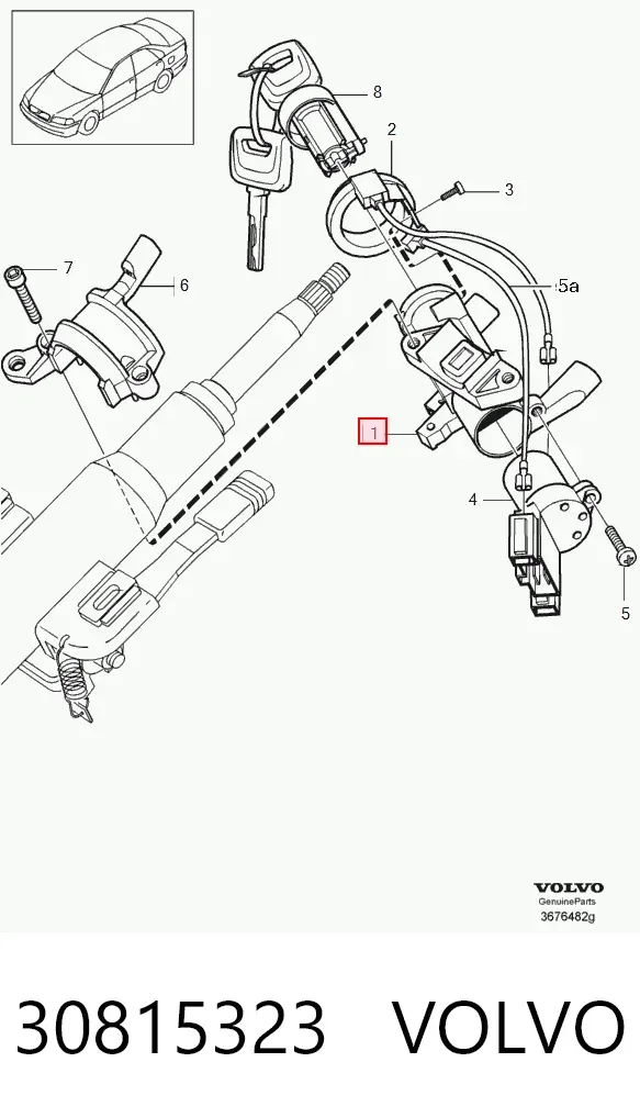 Bombín de arranque Volvo S40 I