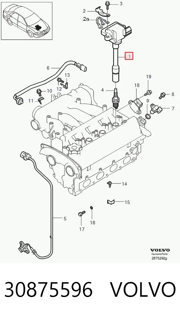 Bobina 30875596 Volvo