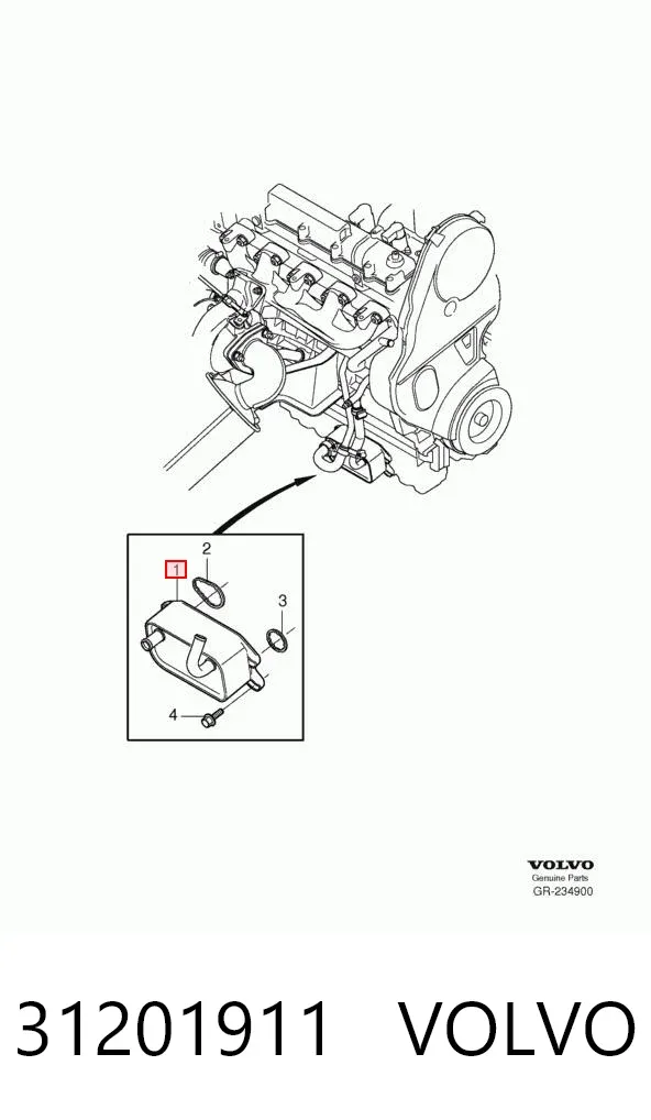 Radiador de aceite 31201911 Volvo