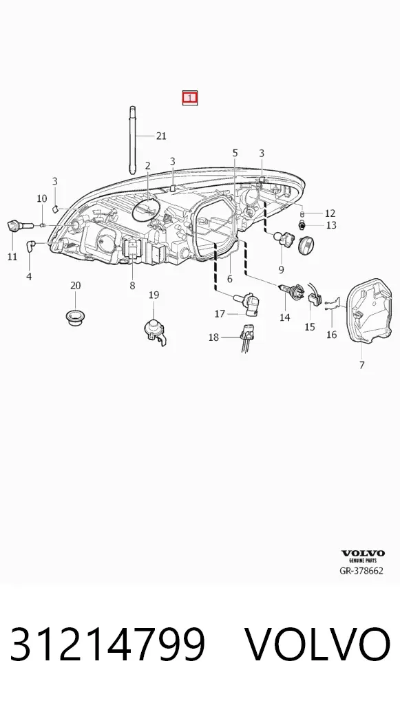 Faro izquierdo Volvo C30 M