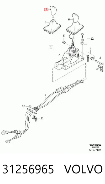 Perilla de la palanca de cambios VOLVO 31256965