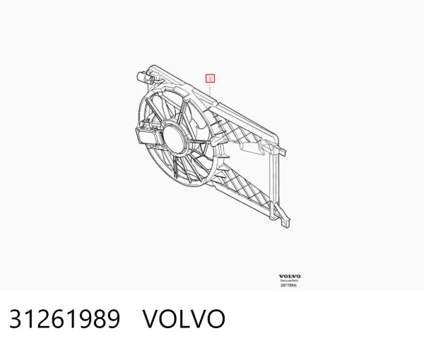 Ventilador de radiador 31261989 Volvo