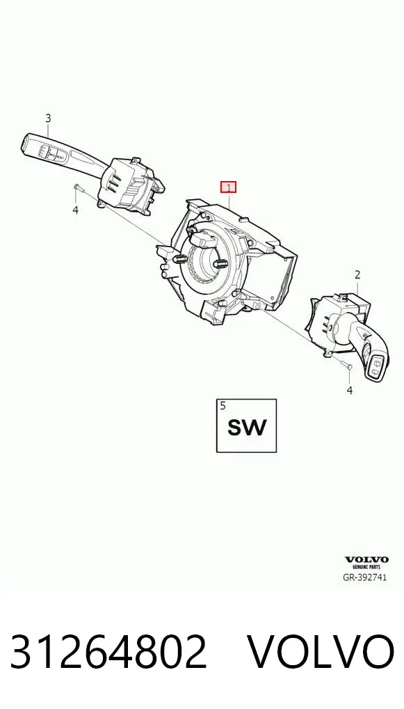 Anillo AIRBAG 31264802 Volvo