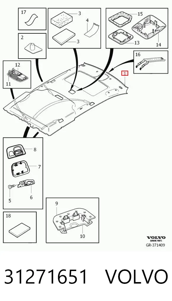 Techo interior Volvo V50 MW